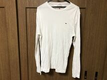 TOMMY JEANS トミー ジーンズ 長袖Tシャツ 白　Ｌ_画像1