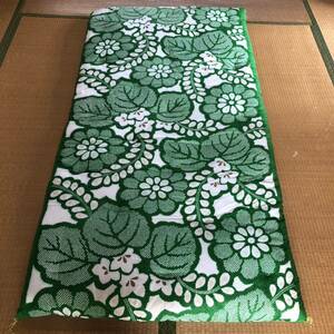 Ретро -матрас 98 × 187 Одиночный хлопковой японский стиль японский стиль цветочный рисунок зеленый ②
