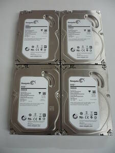 Seagate製HDD　SATA2TB　中古動品4台セット　MODEL:ST2000VX000