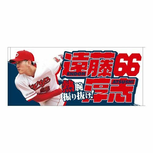 カープタオル遠藤淳志投手背番号66！限定完売品！おまけ付き♪