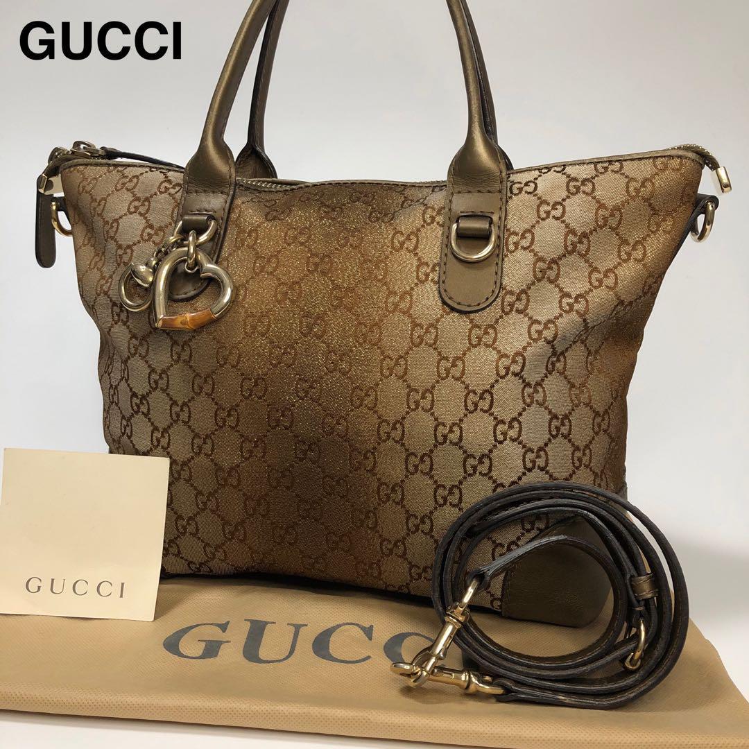 Yahoo!オークション -「gucci バッグ ハート」(かばん、バッグ