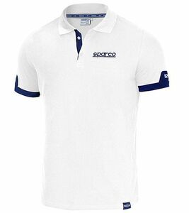 SPARCO（スパルコ） ポロシャツ POLO CORPORATE ホワイト Mサイズ
