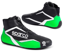 SPARCO（スパルコ） カートシューズ K-FORMULA ブラックxグリーン 43サイズ（27.5cm）_画像1