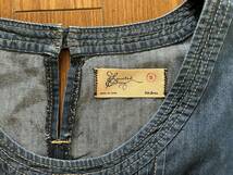 ●GAP　ギャップ　JEANZ　デニム地　チュニック　半袖　シンプル　ステッチ　ポケット　サイズS　かわいい_画像4
