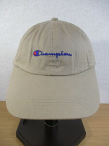 チャンピオン　Champion　キャップ　ベージュ　刺しゅうロゴ　５６．５ｃｍ～５８．５ｃｍ　メンズ　レディース