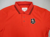 ＡＫ　Ｋｅｎｓｈｏ　Ａｂｅ　Ｓｐｏｒｔｓ　Ｇｏｌｆ　Ｗｅａｒ　ｓｉｎｃｅ１９９３　ケンショウ　アベ　ポロシャツ　赤　Ｌサイズ_画像3