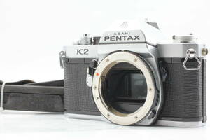 【並品】 Pentax K2 35mm SLR Film Camera Silver Body Meter-Works #810