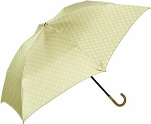 折りたたみ傘 雨傘 レディース 日本製 軽量 おしゃれ かわいい オーロラ Fu-hen フヘン17087 ライトグリーン UVカット 紫外線防止加工