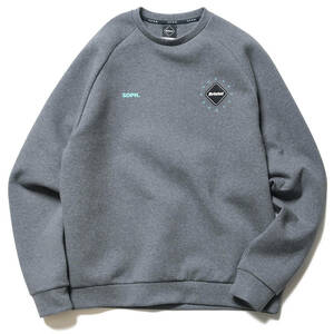 22AW新品LグレーF.C.Real BristolテックスウェットTECH SWEAT CREWNECK TOPスエットFCRBシャツF.C.R.BブリストルSOPH.杢グレー23AWジャージ