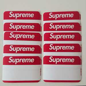Supreme Name Badge Stickers バラ売り 10枚 ネームバッジ ステッカー Box Logo sticker ボックスロゴ シュプリーム