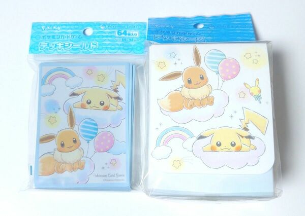 ポケモンカードゲーム ピカチュウ イーブイ デッキシールド+デッキケース RB 新品未開封品 ポケカ