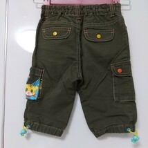 【送料無料】 MINI-K BABY ミニK カーゴパンツ 90サイズ 男の子 カーキ 綿100 トラ _画像2