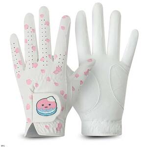 Golf Gloves 19 Ladies PU Кожаный розовый полный палец без шлифта