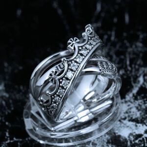  beautiful goods! Justin Davis SRJ692 TWIST OF FATE ring 11 number Crown zirconia 