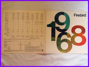*1968 year * first generation Pontiac Firebird English catalog *