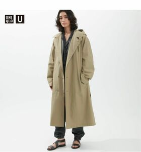 UNIQLO U フーデッドロングコート　M