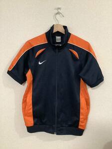 NIKE Nike short sleeves jersey full Zip training wear sport wear soccer basket old clothes 