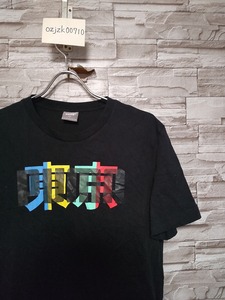 men's E339 PUMA プーマ 東京 ロゴ 漢字 プリント 半袖 Tシャツ M ブラック 限定