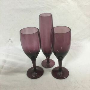 Z-381 north one glass KITAICHI GLASS small .pe Agras wine glass 2 customer set + champagne glass size is image . reference .