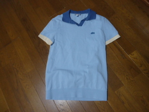 サイズ3/ラコステLACOSTE/半袖刺繍ポロシャツ/ブルー