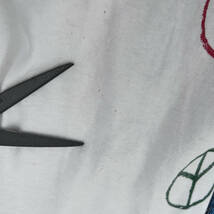 90s USA製 ベティちゃん Tシャツ L ピースマーク BETTY BOOP 反戦 反核 平和活動_画像8