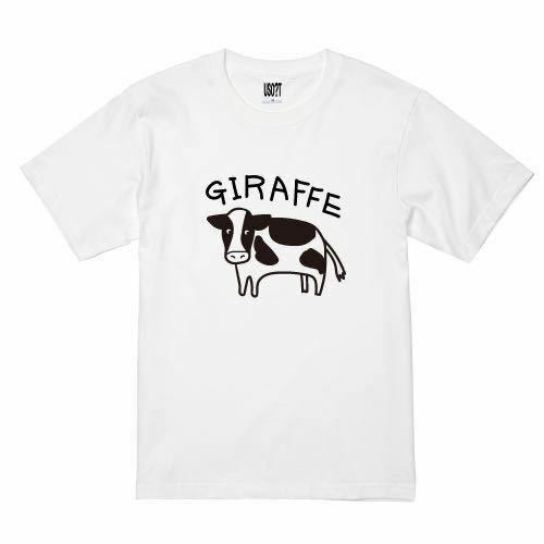 新 USOT うそT うしきりん英語 おもしろTシャツ 半袖Tシャツ かわいい パロディ WHITE 白 ホワイトTee ゆるい S