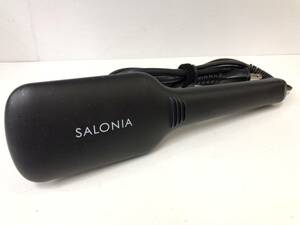 SALONIA サロニア ストレートヒートブラシ ブラック SL-012BK 通電のみ確認 230405f6
