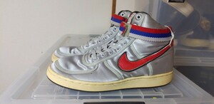 送料無料 希少 正規 ナイキ バンダル シュプリーム 26cm US8 銀×赤 NIKE VANDAL SUPREME サプリーム 