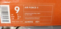 送料無料 国内 正規 希少 元箱 付属 ナイキ エア フォース 2 27cm US9 紺 NIKE AIR FORCE Ⅱ HIGH 1 Ⅰ MID LOW ハイ ロゥ ミッド_画像10