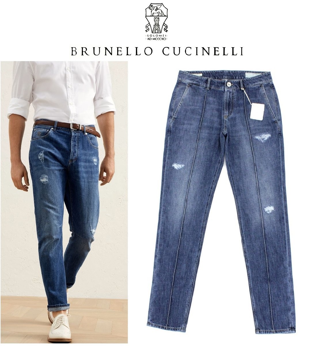 美品 BRUNELLO CUCINELLI デニム オールインワン オンラインストア純正