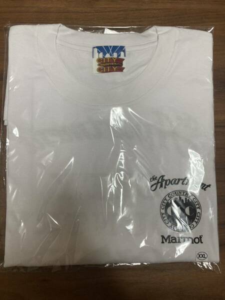 送料無料 新品 XXL CITY COUNTRY CITY Marmot The Apartment トリプルネーム Tシャツ white ホワイト 白 CCC マーモット アパートメント