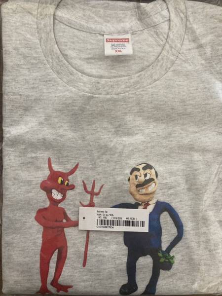 送料無料 新品 XXL Supreme Business Tee Ash Grey アッシュグレイ 灰色 シュプリーム　ビジネスT　Tシャツ