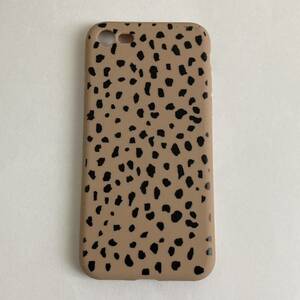  new goods iPhoneSE2.3 7/8 case Dalmatian pattern dog lovely .. Cafe color kind stylish color tone silicon case animal animal pattern 