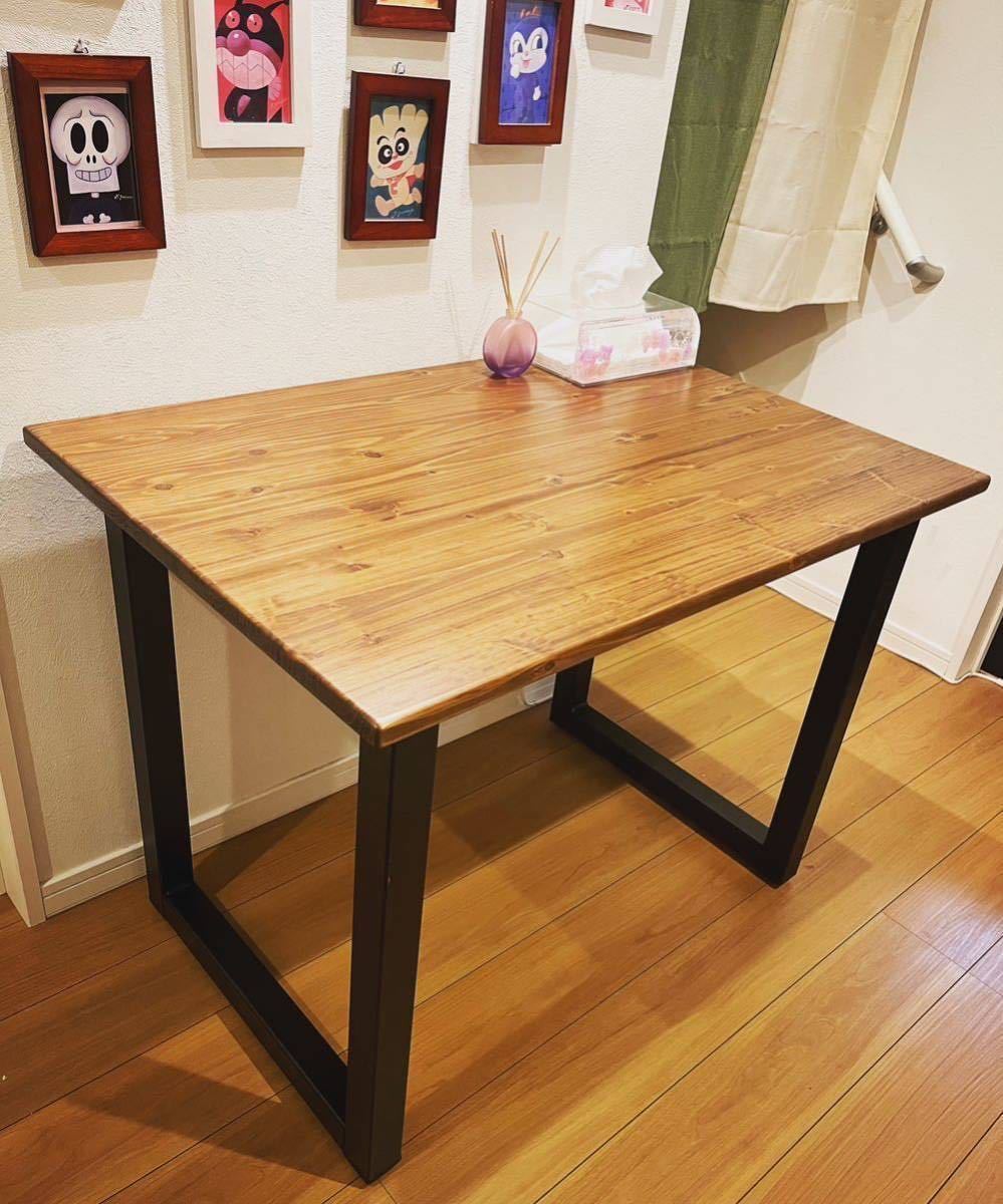 [Outlet item with defects] Handmade ☆ Exquisite dining table ☆ Leg size can be changed ☆ Free shipping ☆ Limited to 3 items, Handmade items, furniture, Chair, table, desk