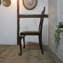 イギリス アンティーク 家具 クイーンアンチェア ダイニングチェア 猫脚 椅子 イス 木製 マホガニー 英国 QUEENANNCHAIR 4185e_画像7