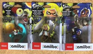 Splatoon3 ｽﾌﾟﾗﾄｩｰﾝ3 amiibo単品3種類セット ヒメ イイダ テンタクルズ スプラトゥーンガール