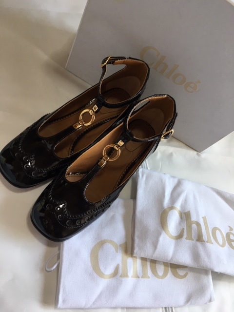 超爆安 【新品(箱付き)】Chloe クロエ スタッズ ベルト ローファー