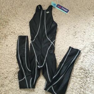  super value exhibition smaller size Yingfa Lady's full length .. swimsuit S size black tag equipped unused goods 