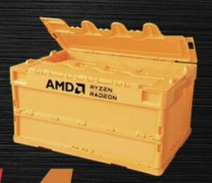 *AMD container orange large RADEON RYZEN PC parts Manufacturers novelty goods not for sale *