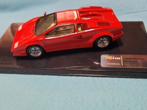 Rim 未展示　LALAMBORGHINI COUNTACH 25th Anniversary 189/999 1988 赤色　1/43