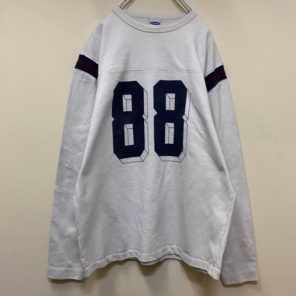 高評価なギフト ナンバリングシャツ ロングtシャツ 古着 ヴィンテージ