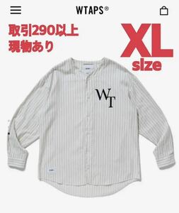 WTAPS 2022SS LEAGUE LS SHIRT WHITE XL размер WTaps Lee g Baseball рубашка белый X-LARGE