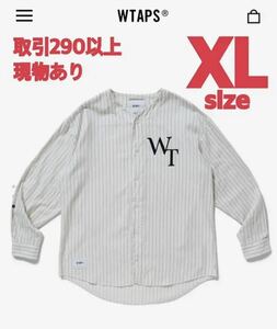 WTAPS 2022SS LEAGUE LS SHIRT WHITE XLサイズ ダブルタップス リーグ ベースボールシャツ ホワイト X-LARGE