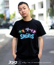 サイズ：M タグ付き未使用品　定価:6050円　　ビームス　BEAMS　Wiffle / SMURF Tシャツ　プリントTシャツ_画像1