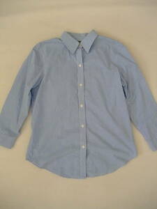 * Ralph Lauren silver chewing gum zipper pattern shirt S