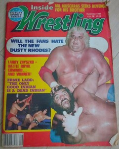 【送料無料】Inside Wrestling 1980 September ダスティ・ローデス 海外プロレス雑誌 入手困難 希少品 レア