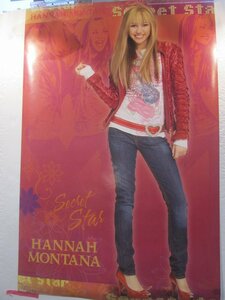 2304MK●ポスター「マイリー・サイラス/ハンナ・モンタナ HANNAH MONTANA secret star」ウォルト・ディズニー●サイズ:約86.5cm×57cm