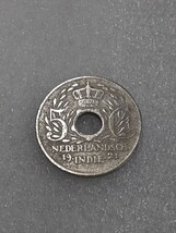 アンティークコイン　オランダ領インド　1921年　5セント硬貨　NLI5C0407_画像6