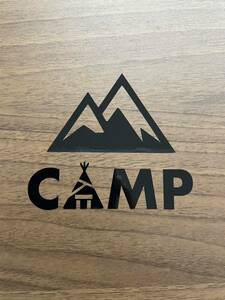 189.【送料無料】 CAMP カッティングステッカー キャンプ テント 山 アウトドア 【新品】