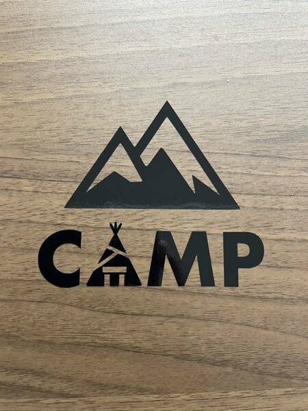 189.【送料無料】 CAMP カッティングステッカー キャンプ テント 山 アウトドア 【新品】